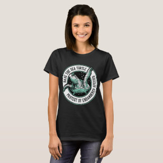 Retten Sie das Seeschildkröte-Shirt gefährdete T-Shirt