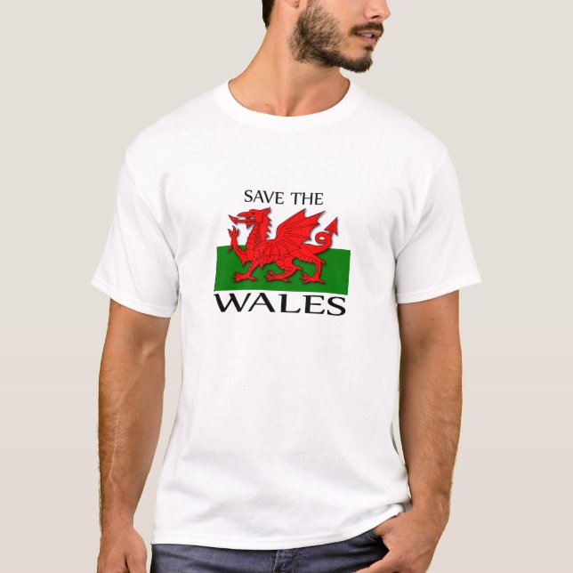 Retten Sie das Wales T-Shirt (Vorderseite)