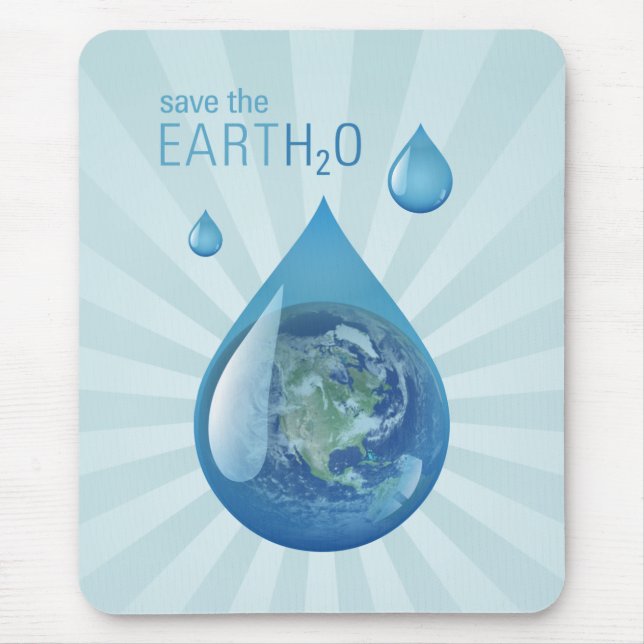 Retten Sie das Wasser mousepad (Vorne)