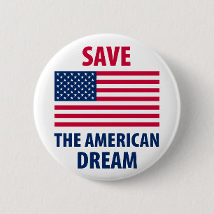 Retten Sie den amerikanischen Traum Button