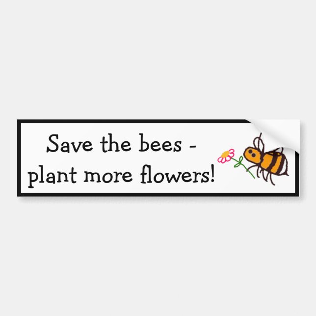 Retten Sie den Bienen Auto bumber Aufkleber Autoaufkleber (Vorne)