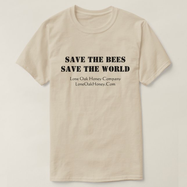 Retten Sie den Bienen T - Shirt (Design vorne)