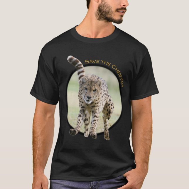 Retten Sie den Cheetah T-Shirt (Vorderseite)