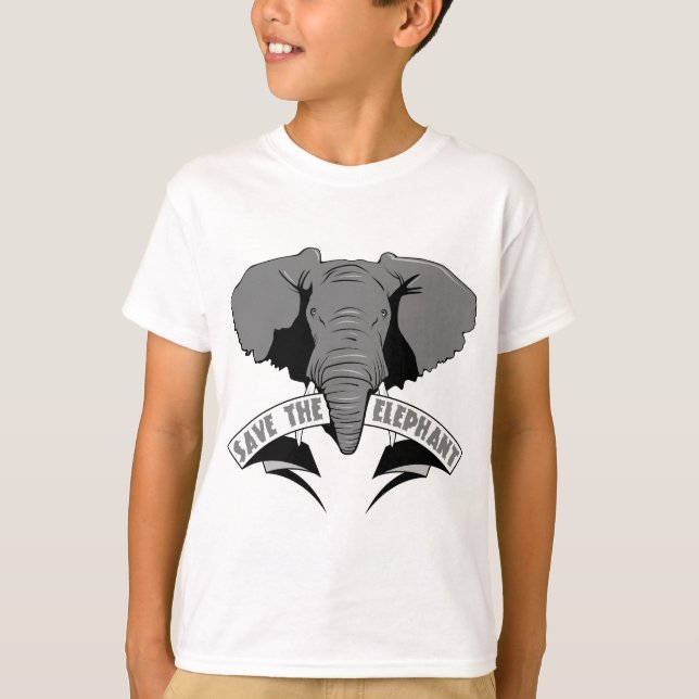 Retten Sie den Elefanten T-Shirt (Vorderseite)