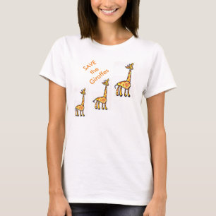 Retten Sie den Giraffen T - Shirt