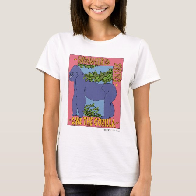 Retten Sie den Gorilla T-Shirt (Vorderseite)