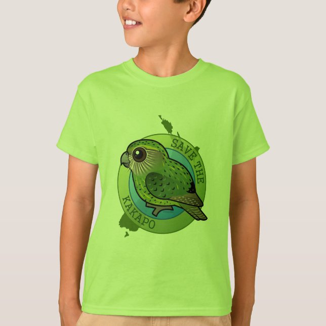 Retten Sie den Kakapo T-Shirt (Vorderseite)