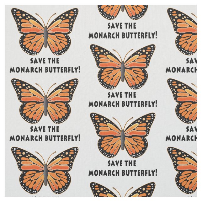 Retten Sie den Monarch-Schmetterling Stoff (Muster)