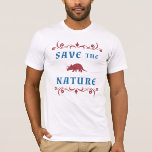 Retten Sie den NaturTriceratops T-Shirt