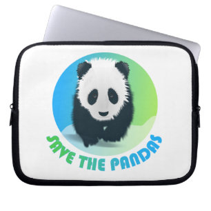 Retten Sie den Pandas Laptop-Tasche Laptopschutzhülle
