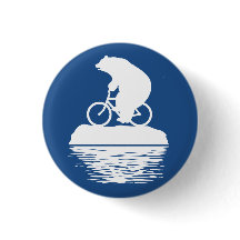 Retten Sie den Planeten: Eisbär-Fahrrad-Knopf