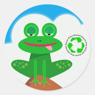 Retten Sie den Planeten: Recyceln Sie Aufkleber