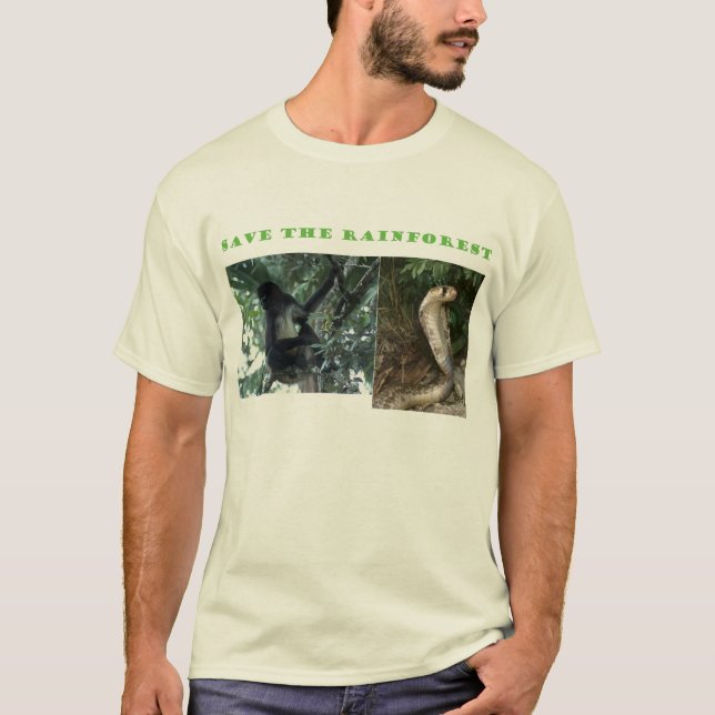 Retten Sie den Regenwald T-Shirt (Vorderseite)