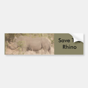 Retten Sie den Rhino-Autoaufkleber Autoaufkleber