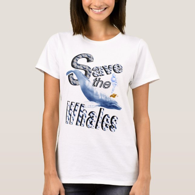 Retten Sie den Walen T - Shirt (Vorderseite)