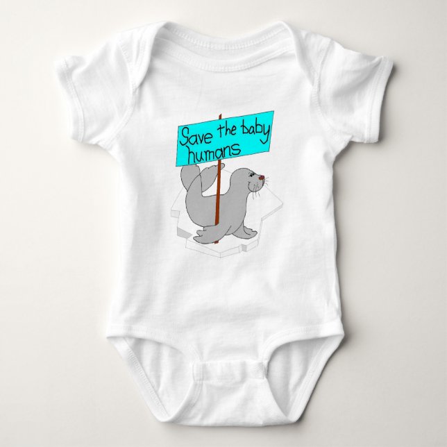 Retten Sie die Baby-Menschen Baby Strampler (Vorderseite)