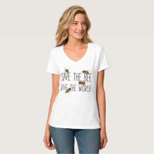 Retten Sie die Biene retten die Welt: Leben T-Shirt