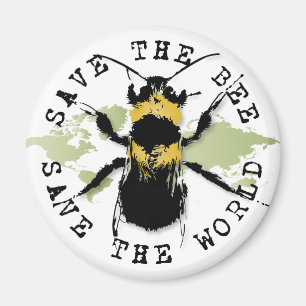 Retten Sie die Biene… retten die Welt! Magnet