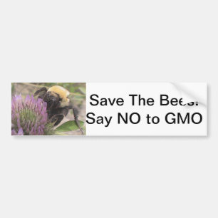 Retten Sie die Bienen ablehnen GVO-Autoaufkleber Autoaufkleber