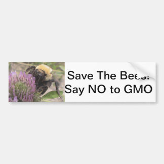 Retten Sie die Bienen ablehnen GVO-Autoaufkleber Autoaufkleber