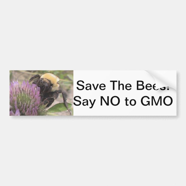 Retten Sie die Bienen ablehnen GVO-Autoaufkleber Autoaufkleber (Vorne)