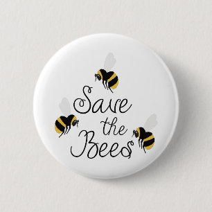 Retten Sie die Bienen Button