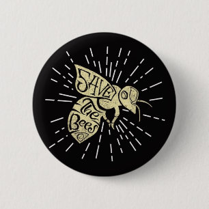 Retten Sie die Bienen Button