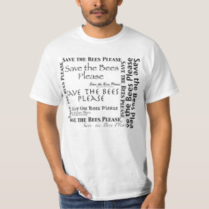 Retten Sie die Bienen gefallen Collagen-Shirt der T-Shirt