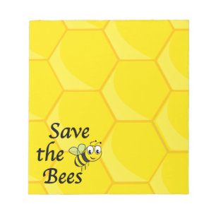 Retten Sie die Bienen Notizblock
