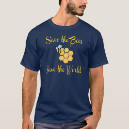 Retten Sie die Bienen retten die Welt T-Shirt