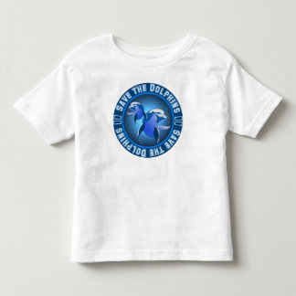 Retten Sie die Delphine Kleinkind T-shirt