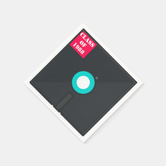 Retten Sie die Diskette des Computers| Blue & Red  Serviette