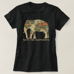 Retten Sie die Elefanten T-Shirt