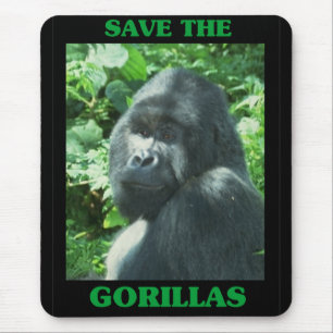 Retten Sie die Gorillas Mousepad