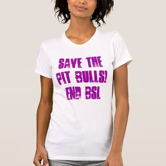 Retten Sie die GRUBEN-STIERE! Beenden Sie BSL T-Shirt (Vorderseite)
