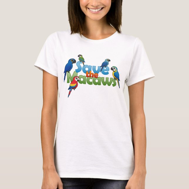 Retten Sie die Macaws T-Shirt (Vorderseite)