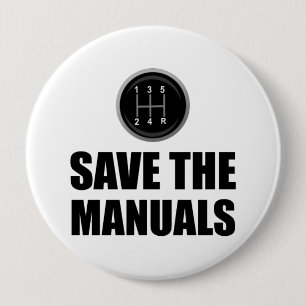 Retten Sie die manuellen lustigen Button