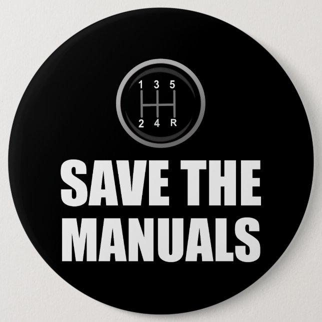 Retten Sie die manuellen lustigen Button (Vorderseite)