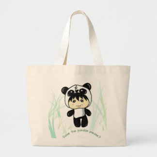 Retten Sie die Pandas gefallen? Jumbo Stoffbeutel