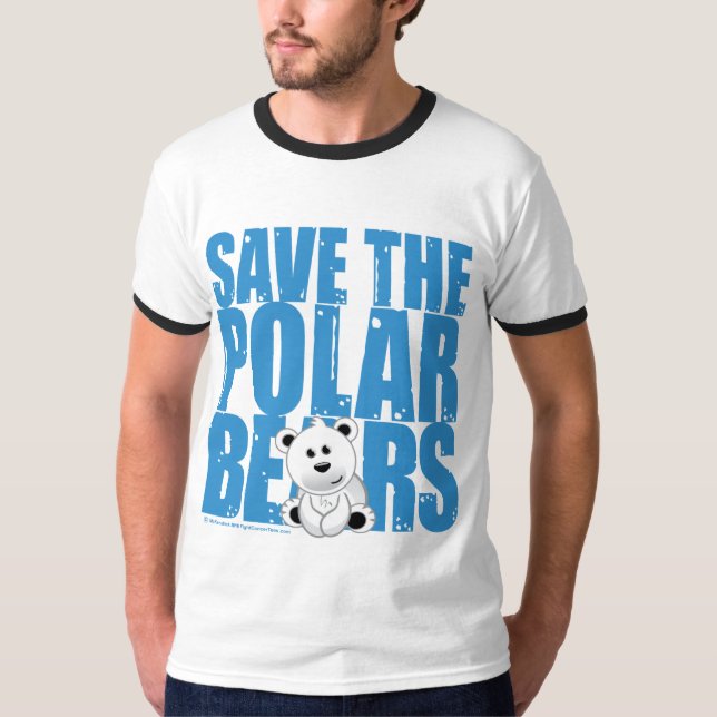 Retten Sie die polaren Bären T-Shirt (Vorderseite)