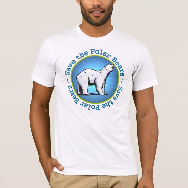 Retten Sie die polaren Bären T-Shirt (Vorderseite)