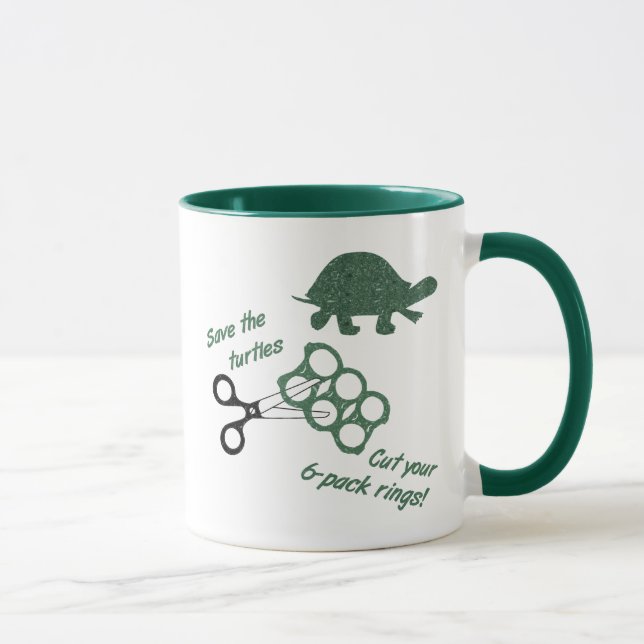 Retten Sie die Schildkröten schneiden sechs Tasse (Rechts)