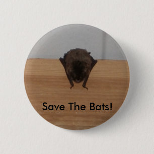 Retten Sie die Schläger! wild lebende Tiere Knopf Button