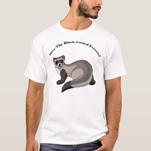 Retten Sie die schwarzen füßigen Frettchen! T-Shirt