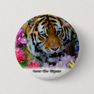 Retten Sie die Tiger Button