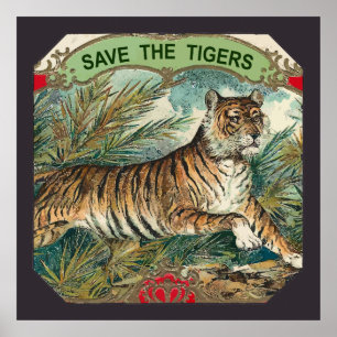 Retten Sie die Tiger Poster