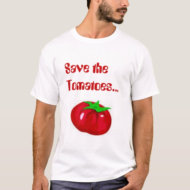 Retten Sie die Tomaten T-Shirt (Vorderseite)