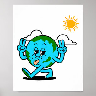 Retten Sie die Umwelt des Planeten Erde Poster