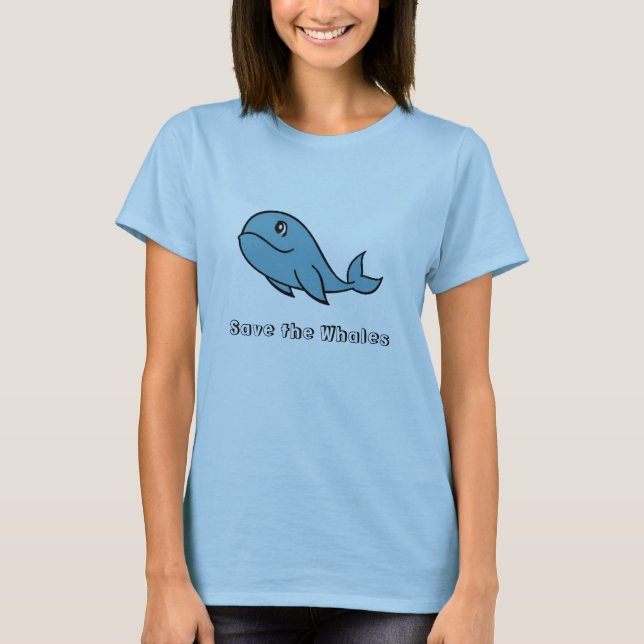 Retten Sie die Wale T-Shirt (Vorderseite)