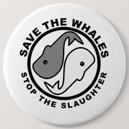 Retten Sie die Wale - Tierrechte Button